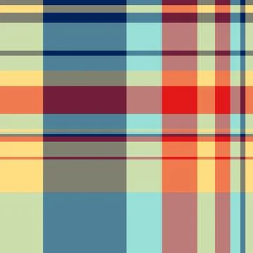 Vibrant seamless plaid background, jacket texture tartan textile. Decorate .. Stockillustratie