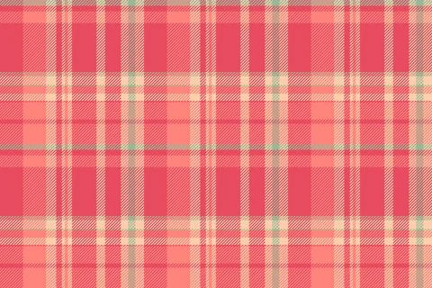Vibrant seamless plaid pattern in coral hues. A versatile backdrop for fashio 库存插图