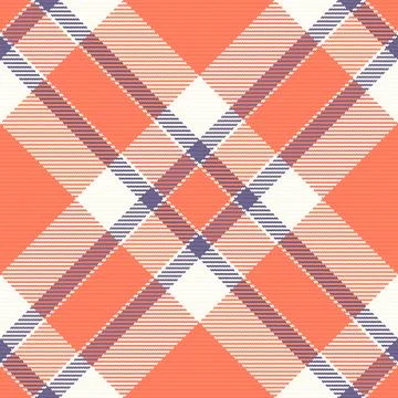 This vibrant seamless plaid pattern features a modern diagonal tartan design  Stock Illustration