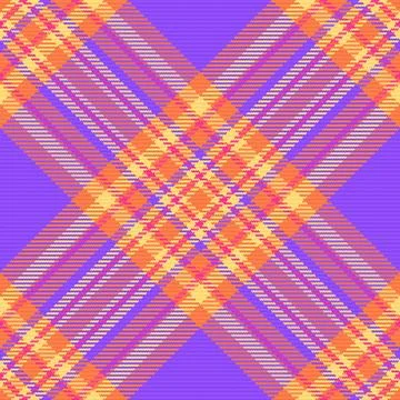 Vibrant seamless plaid pattern featuring a bold diagonal weave in shades of.. Stock Illustration