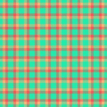 Vibrant seamless plaid pattern featuring a modern, colorful checkered texti.. Stock Illustration