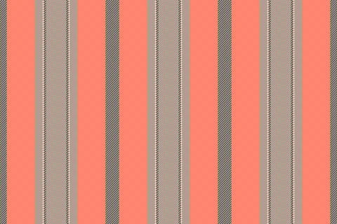 A vibrant seamless striped pattern featuring coral and grey lines. This moder Stock Illustration