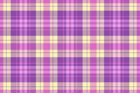 A vibrant seamless tartan pattern featuring a classic plaid design in pastel  Stock Illustration