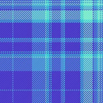 A vibrant seamless tartan pattern featuring intersecting diagonal lines in sh Stock Illustration