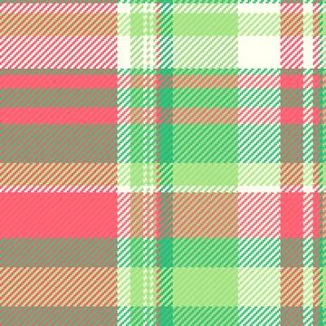A vibrant, seamless tartan plaid pattern in festive red and green tones. Th.. イラスト素材