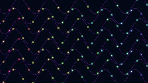 Vibrant seamless wave pattern with colorful lines Vídeos de archivo 316770962