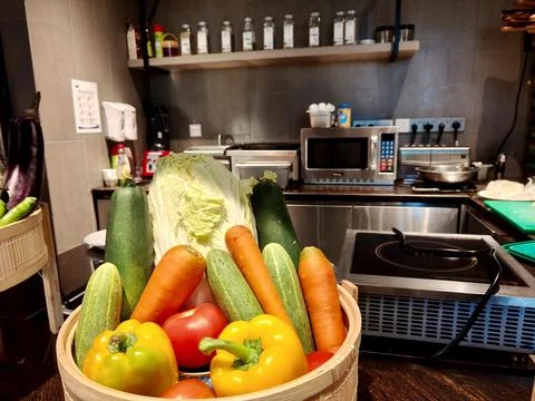 A vibrant selection of fresh vegetables Stock Photos