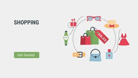 Vibrant Shopping Collage Showcasing Style, Fashion, and Trendy Accessories .. 動画素材 341922444