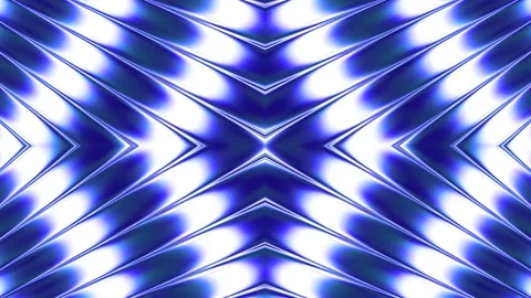 Vibrant Silver and Blue Gradient Geometric Art for Futuristic VJ Loops Video stock 334408663