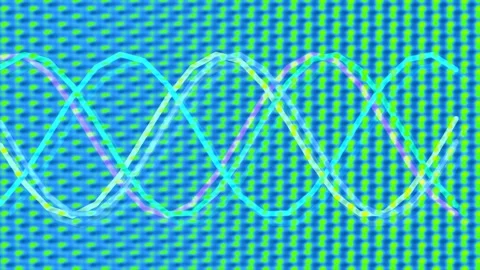 Vibrant sine wave pattern illustrating digital energy, sound frequency, and.. Stock Footage 333111660