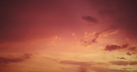 Vibrant Sky with Abstract Cloud Patterns and Hues Stock Footage 341343565