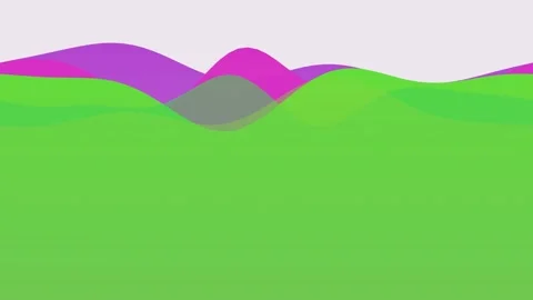 Vibrant sky blue wave abstract background loop Stock Footage 342648453