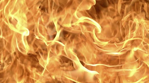 Vibrant Slow Motion Fire Loop 480fps Stock Footage 329403378