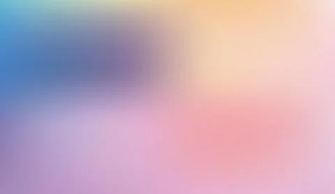 Vibrant soft gradient mesh background in pastel colors of blue pink and yellow Stock Illustration