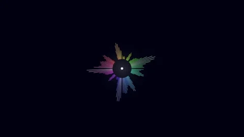 Vibrant Sound Wave Equalizer Pattern Animation Stock Footage 340364780