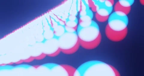Vibrant Spectrum Wave: Dynamic Dot Matrix Background Flyby Video stock 263148940