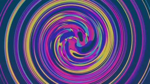 Vibrant spiral abstract pattern, colorful psychedelic circular pattern with.. Stock Footage 314425404