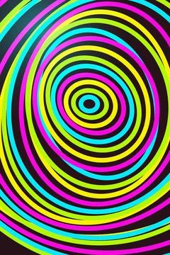 Vibrant Spiral Abstract Pattern Stock Photos