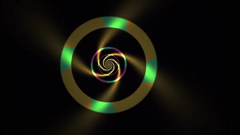 Vibrant Spiral Light Design Elements. Stock Footage 340042833