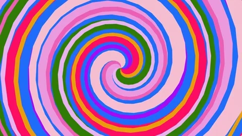Vibrant Spiral Pattern Animation Loop. Stock Footage 330956337