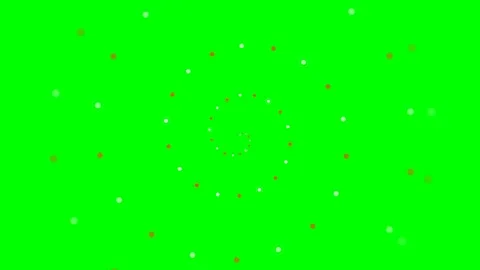 A vibrant spiral pattern of colorful dots on a bright green background screen Stock Footage 340900528