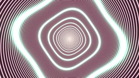 Vibrant spiral pattern moves toward a central light source Stock Footage 339346773