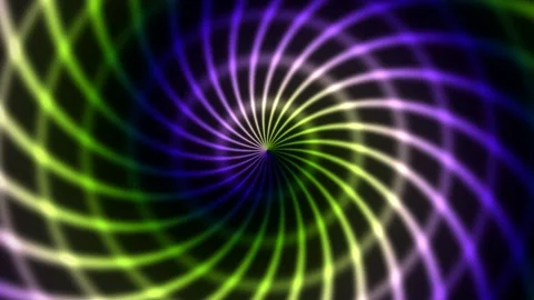 Vibrant spiral pattern with swirling colors and dynamic Stock Footage 340346077