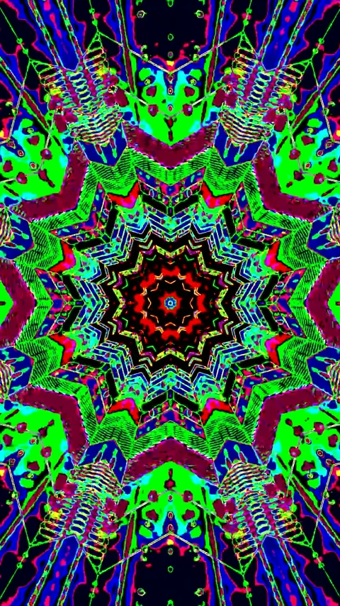 Vibrant spiral tunnel video loop creates an immersive visual experience in .. Stock Footage 321575837