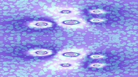 Vibrant spring background: Glowing green clover pattern and bokeh effect Video stock 336533634