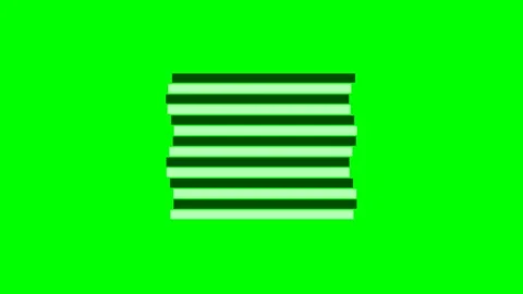 A vibrant stack of colorful rectangular bars against a solid green background Stock Footage 340904397