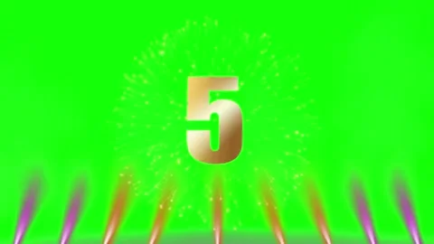 Vibrant stage lighting array with multi colored beams against a green screen Video stock 339257648