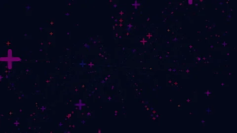 Vibrant star and cross pattern on a dark background Stockbeeldmateriaal 292948874