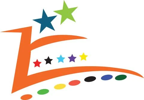 Vibrant Star Motion Logo Design Template Stock Illustration