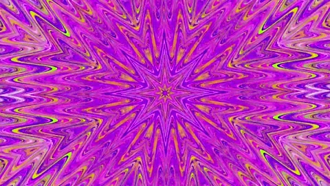 A vibrant starburst pattern with kaleidoscopic effects Stock Footage 318799104