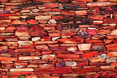 Vibrant stone wall Stock Photos