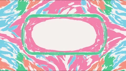 Vibrant stopmotion loop with abstract handdrawn patterns Video stock 315504853