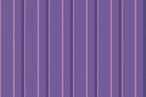 Vibrant stripe vertical vector, wear seamless fabric lines. Purple pattern .. Stockillustratie