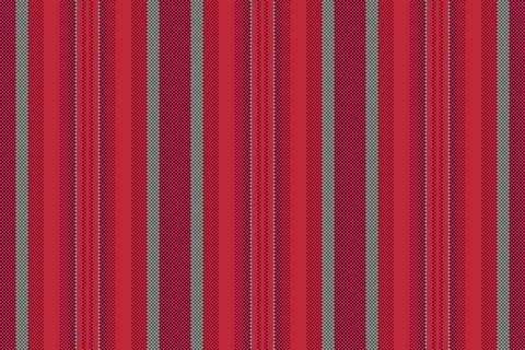 Vibrant striped textile pattern with a woven pixelated texture in shades of r 스톡 일러스트