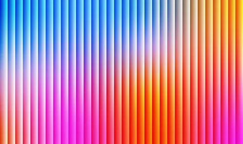 Vibrant stripes cascade in bold gradient hues Stock Illustration