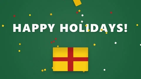 Vibrant stylized gift box graphic, perfect for holiday celebration animation. Stock Footage 337501654