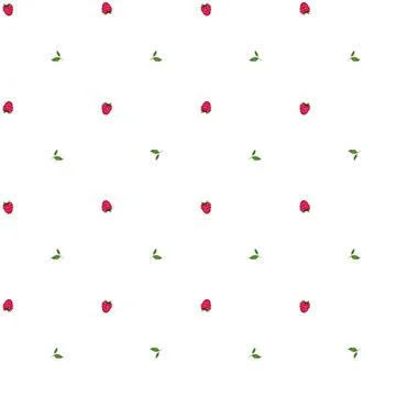 Vibrant summer berry pattern with seamless design over a clean white backgrou Stock Illustration
