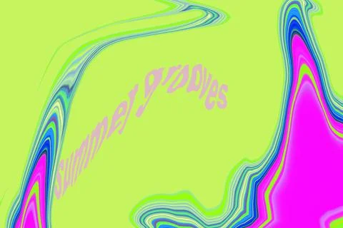 VIBRANT SUMMER GROOVES Stock Illustration