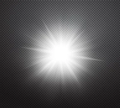 Vibrant sun rays or burst vector light effect Stock Illustration