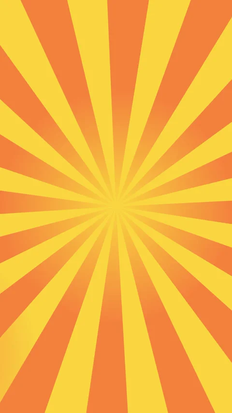 Vibrant Sunburst Background Design Bright Yellow Orange Radiating Stripes P.. Video stock 297982591
