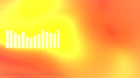 Vibrant Sunrise Abstract Background Featuring Elements of Sound Wave Patterns Stock Footage 306739531
