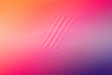 Vibrant Sunset Gradient Abstract Background with Wave Lines Stock Illustration