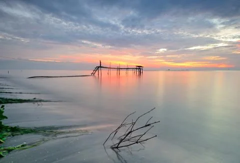 Vibrant sunset Stock Photos