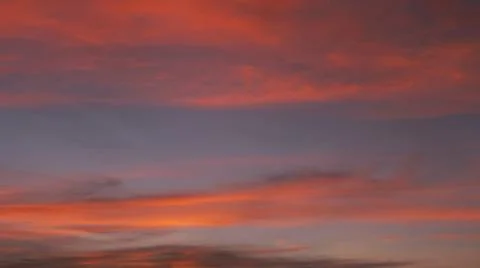 Vibrant Sunset Sky with Clouds 스톡 사진