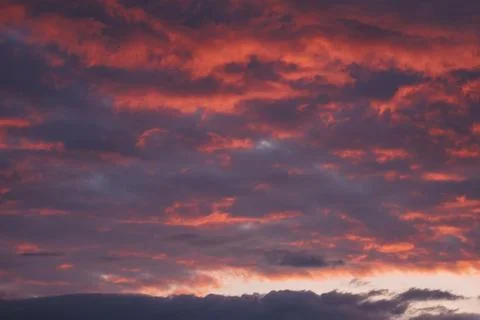 Vibrant Sunset Sky Stock Photos