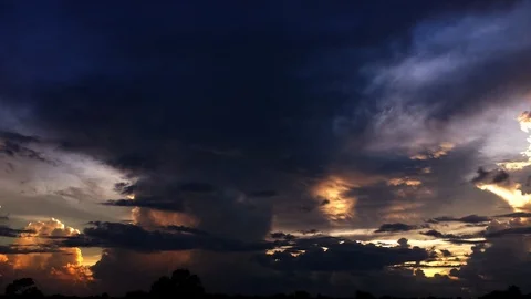 Vibrant Sunset Time Lapse (2160p 24fps) Stock Footage 95674576